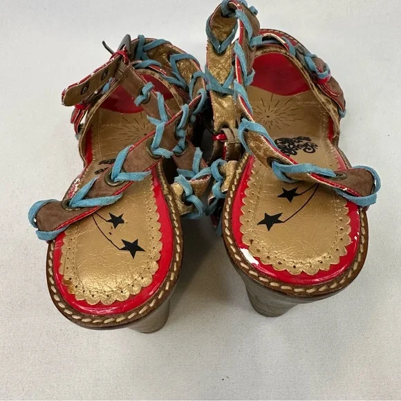 Naughty Monkey Indios Wedge Sandal Leopard 10 - Picture 14 of 16